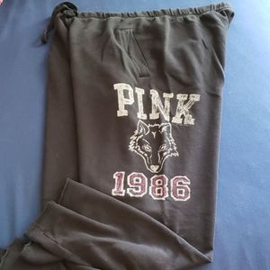 PINK Victoria's Secret varsity logo lounge pants